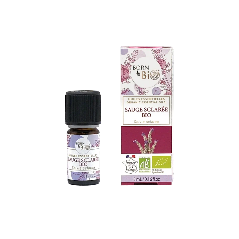 Huile essentielle Sauge Sclarée Certifiée Bio - 5mL