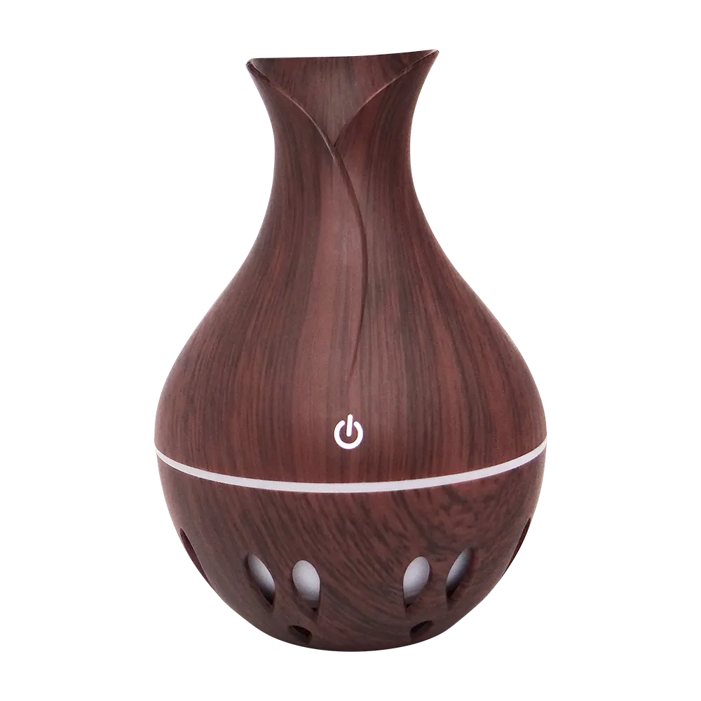 Diffuseur & humidificateur d'huiles essentielles (aspect bois foncé)