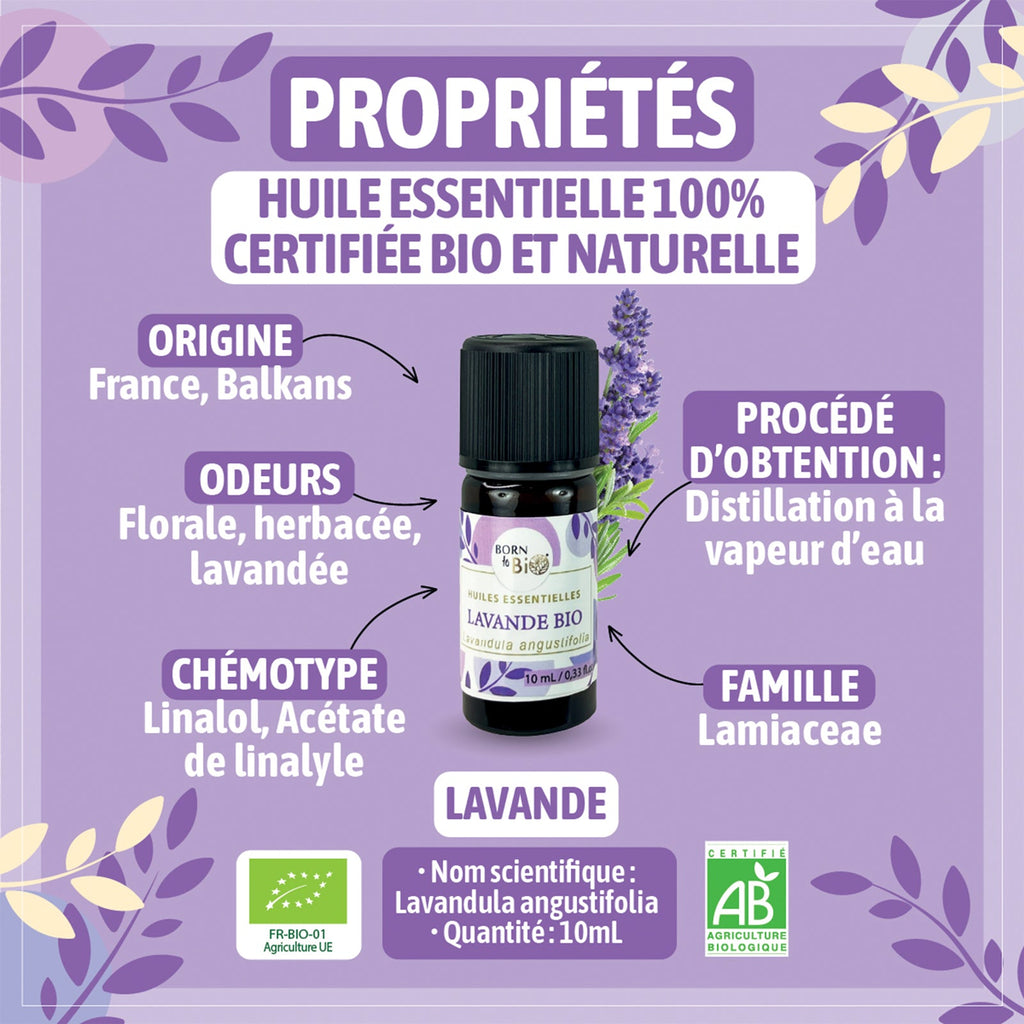 Huile essentielle Lavande Certifiée Bio - 10mL